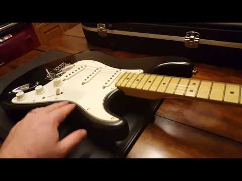 2006 FENDER USA HIGHWAY ONE AMERICAN BLACK STRAT STRATOCASTER GUITAR UP CLOSE REVIEW VIDEO