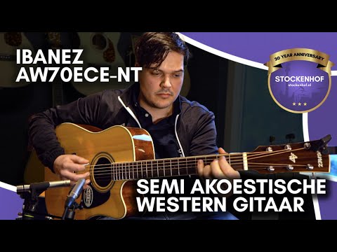 Ibanez AW70ECE-NT - Semi Acoustic Western Guitar (SOUND DEMO) - Pickup vs Mic