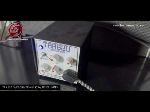 Overdriver TAA820 Telefunken guitar Distortion with Baxandall EQ by TSL Studio Equipment