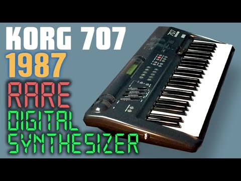 KORG 707 Digital Synthesizer 1987 | HD DEMO