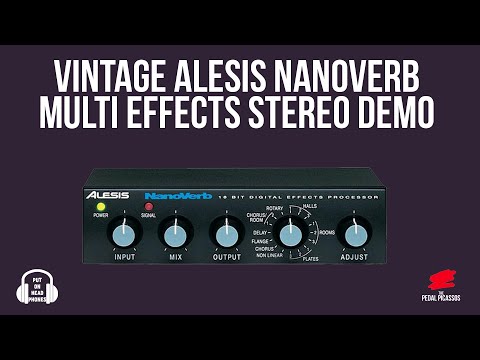 VINTAGE ALESIS NANOVERB FULL STEREO DEMO