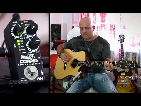 BECOS CompIQ MINI Pro Compressor Pedal - Nicu Patoi - Taylor Acoustic Guitar
