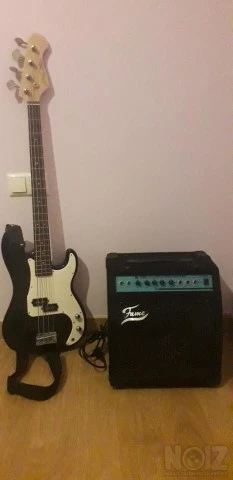 ΜΠΑΣΟ J&D YC-PB + ΕΝΙΣΧΥΤΗΣ Fame Megatone SL-30B 30W - Δώρο η Θήκη + Ηλεκτρονικό Κουρδιστήρι IBANEZ - Τιμή 250€