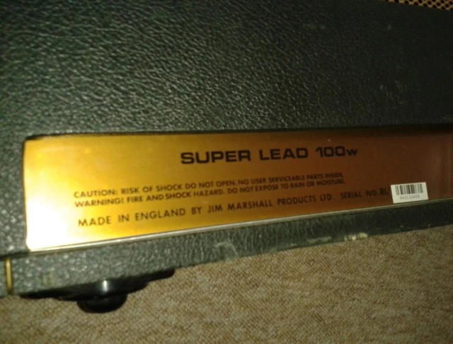 1994 MARSHALL PLEXI REISSUE 100W HEAD