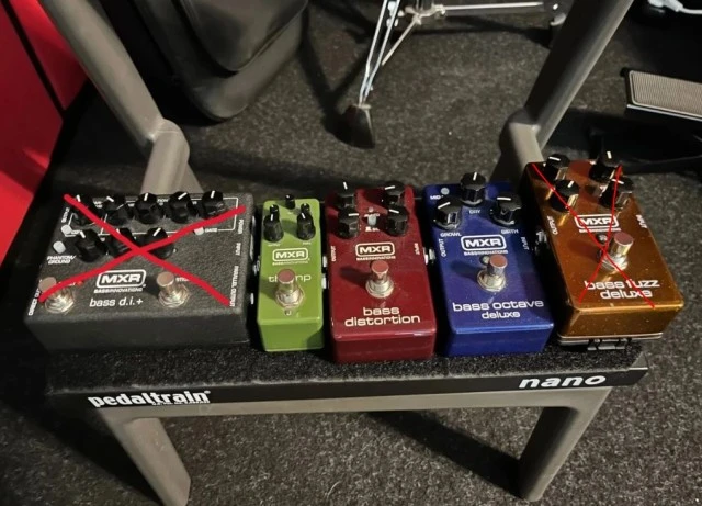 MXR Bass pedals + Pedaltrain Nano