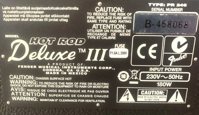 Fender Hot Rod Deluxe III