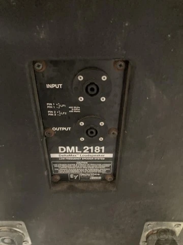 2 sub woofer 2 x 18 ev dml 2181