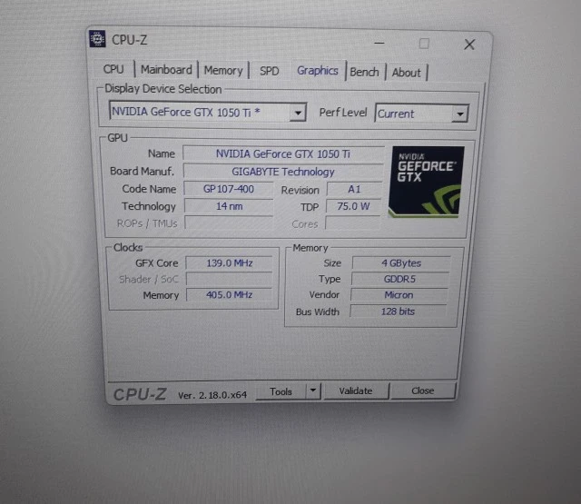 Κάρτα γραφικών Gigabyte GeForce GTX 1050 Low Profile