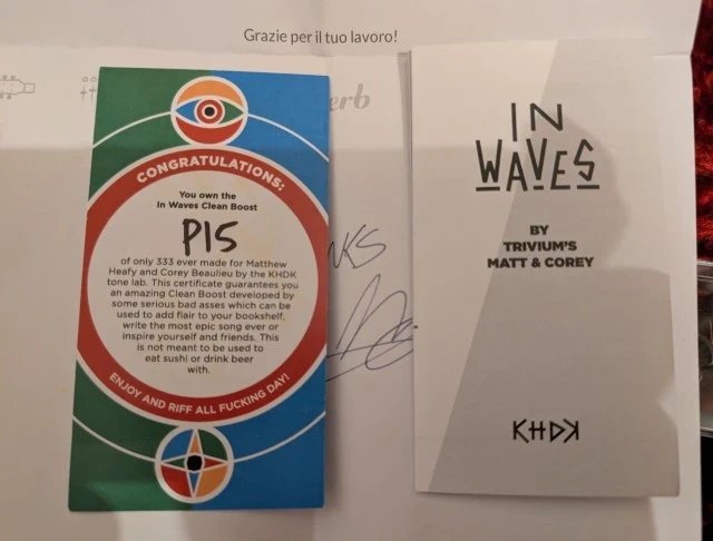 KHDK In Waves (Matt Heafy Signature) υπογεγραμμένο
