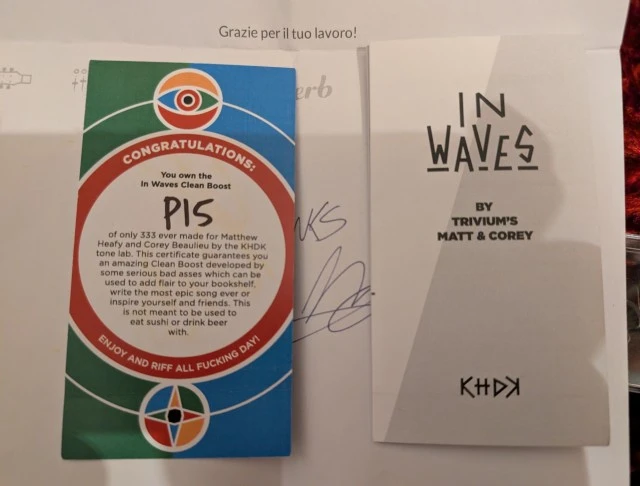 KHDK In Waves (Matt Heafy Signature) υπογεγραμμένο