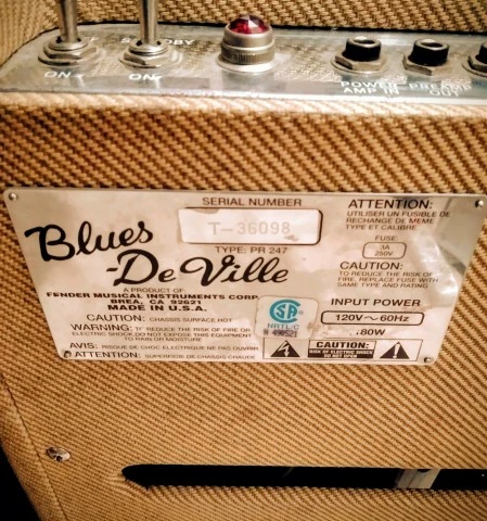Fender Blues De Ville, 4x10 Blue Alnico 