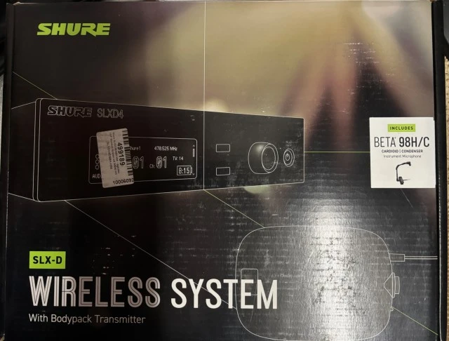 Shure SLXD14E + μικρόφωνο Shure Beta 98H
