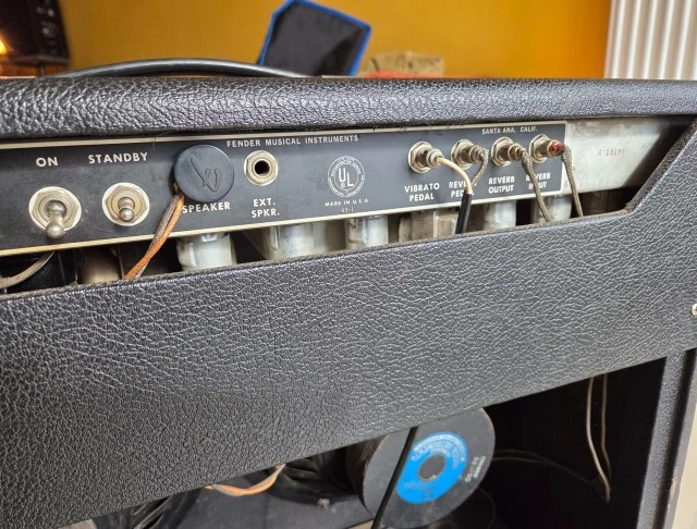FENDER TWIN REVERB 1968 BLACK FACE CIRCU