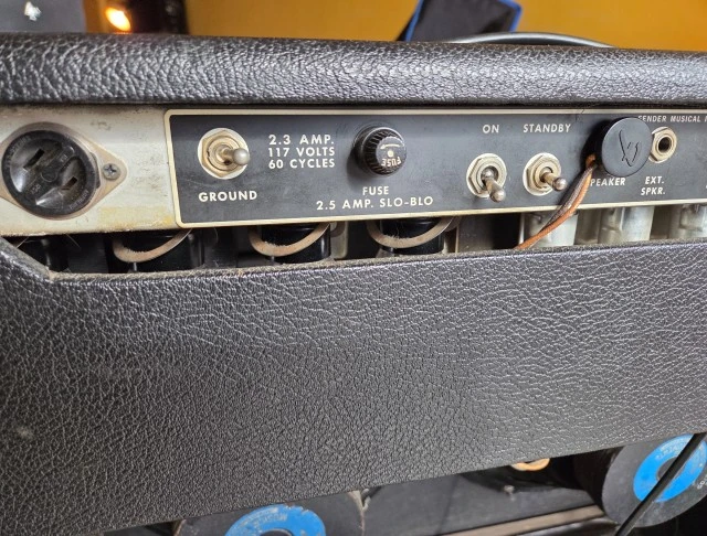 FENDER TWIN REVERB 1968 BLACK FACE CIRCU