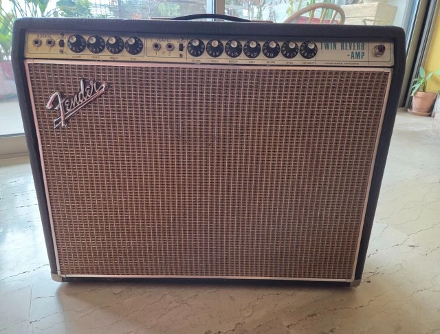FENDER TWIN REVERB 1968 BLACK FACE CIRCU
