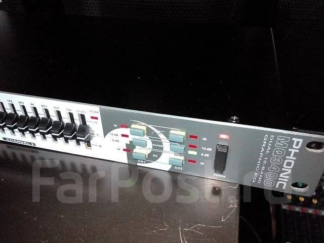 PHONIC MQ - 3400 DUAL 15 BAND GRAPHIC EQ