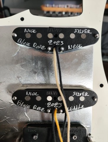 PAF &amp; Single coils set Nick Silver