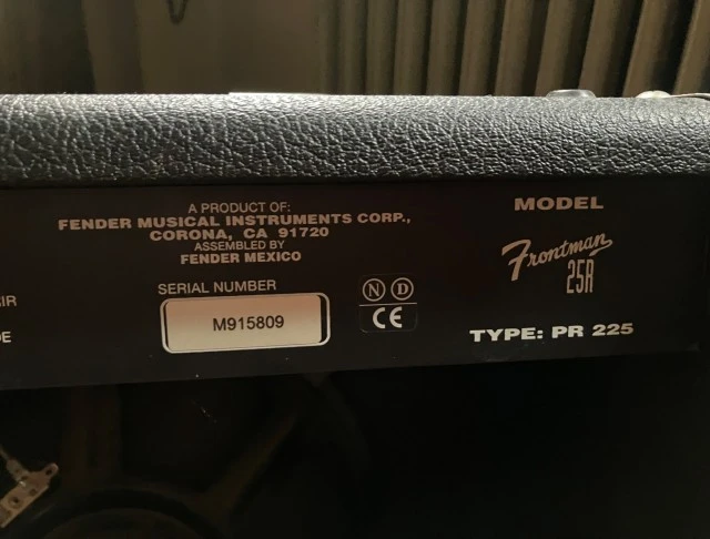 FENDER 25R MADE IN MEXICO