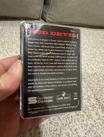 Seymour Duncan Red Devil Neck mini Humbucker NEW 100€