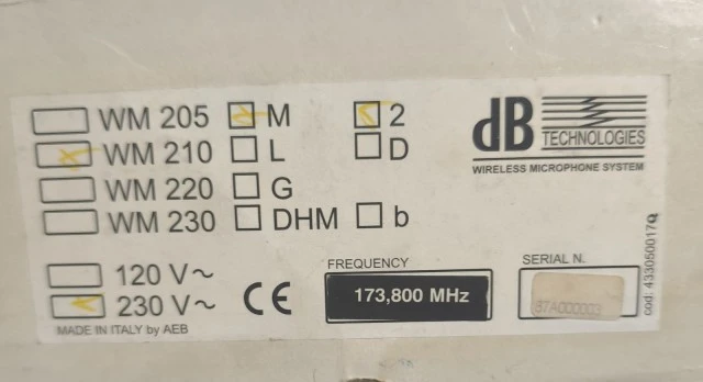 Ασύρματο μικρόφωνο dB Technologies ΣΑΝ ΚΑΙΝΟΥΡΓΙΟ