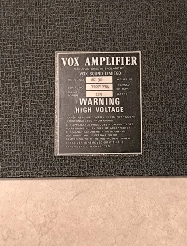 VOX AC30 1972