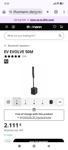 ElectroVoice evolve 50 m