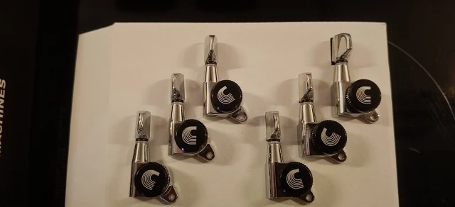 Daddario locking tuners 6 inline chrome 