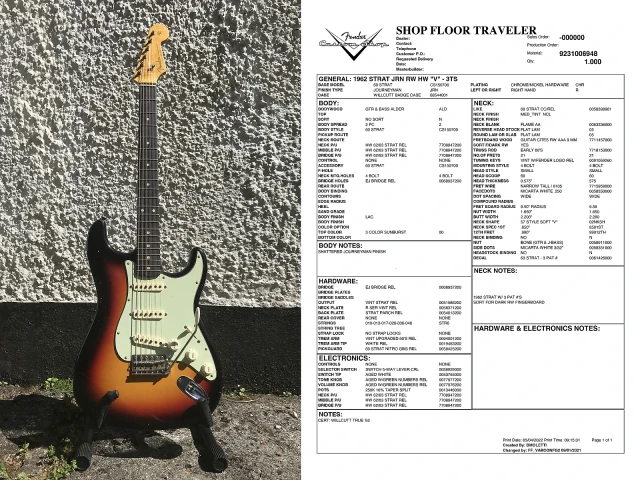 Fender Willcutt True '62 Stratocaster