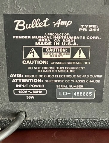 Fender Bullet Amp μεταχειρισμένος για ανταλλακτικά