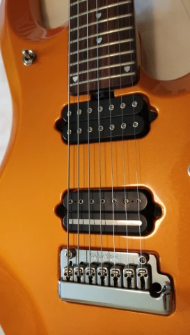 Musicman Petrucci JP7 tangerine pearl 