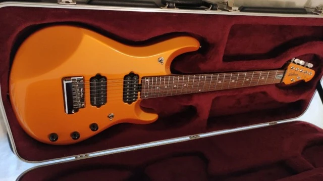Musicman Petrucci JP7 tangerine pearl 