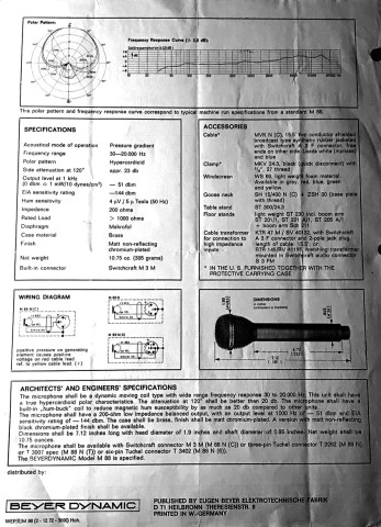 Beyerdynamic M88 N(C) Vintage Microphone
