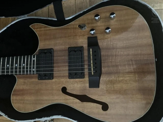 Carvin AE 185 neck through KOA top