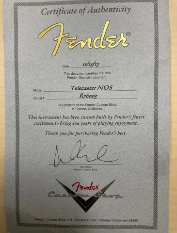 Fender telecaster custom shop double tv jones 
