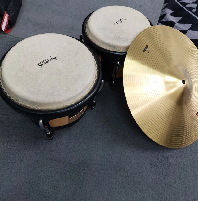 TYCOON PERCUSSION BONGOS + ΔΩΡΟ TURKEY SPLASH 12"