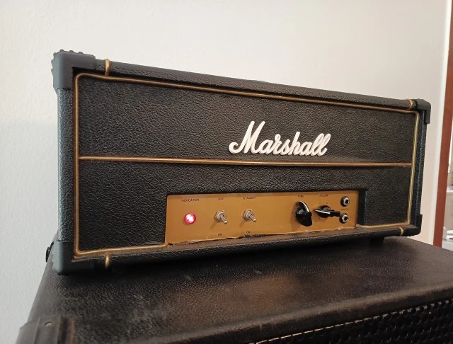 Marshall style guitar amp head