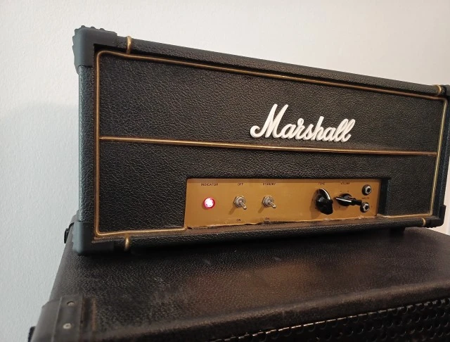 Marshall style guitar amp head