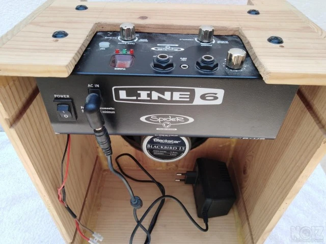 LlINE 6 MicroSpider rehousing in wine bo