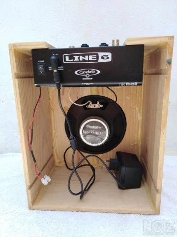 LlINE 6 MicroSpider rehousing in wine bo