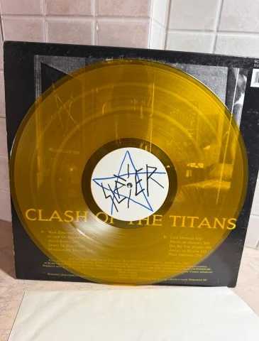 SLAYER CLASH OF THE TITANS BOOTLEG ΚΙΤΡΙΝΟ ΒΙΝΥΛΙΟ