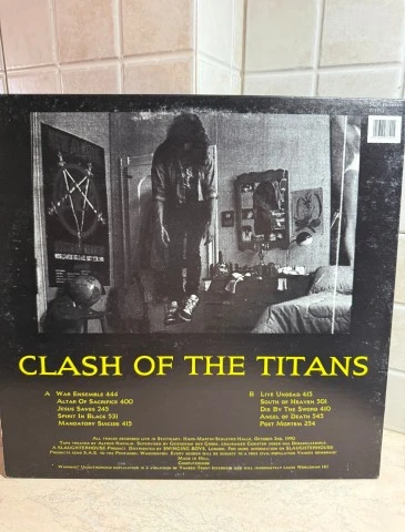 SLAYER CLASH OF THE TITANS BOOTLEG ΚΙΤΡΙΝΟ ΒΙΝΥΛΙΟ