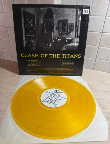 SLAYER CLASH OF THE TITANS BOOTLEG ΚΙΤΡΙΝΟ ΒΙΝΥΛΙΟ