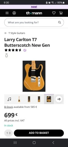 Lary carlton telecaster  T7 sire