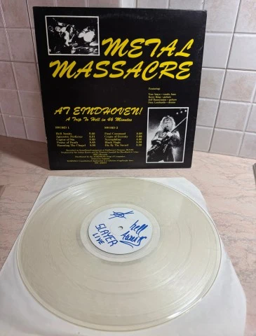 SLAYER METAL MASSACRE BOOTLEG ΔΙΑΦΑΝΕΣ ΒΙΝΥΛΙΟ