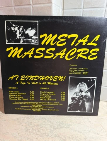 SLAYER METAL MASSACRE BOOTLEG ΔΙΑΦΑΝΕΣ ΒΙΝΥΛΙΟ