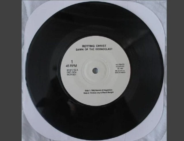 ROTTING CHRIST DAWN OF THE ICONOCLAST 7''EP 1992 (ΠΡΩΤΗ