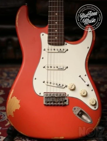 Vintage V6 ICON Electric Guitar Distress