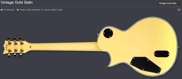 ESP/LTD EC-1000T CTM Vintage Gold