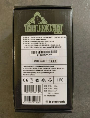 TC Electronic The Prophet Digital Delay