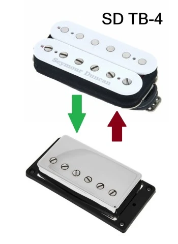 ΑΝΤΑΛΛΑΓΗ Seymour Duncan TB-4 open coil με Nickel Cover